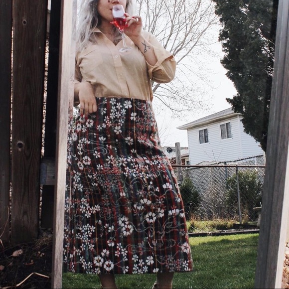 🌞”Just Weave It” Vintage Woven Skirt - Picture 3 of 3